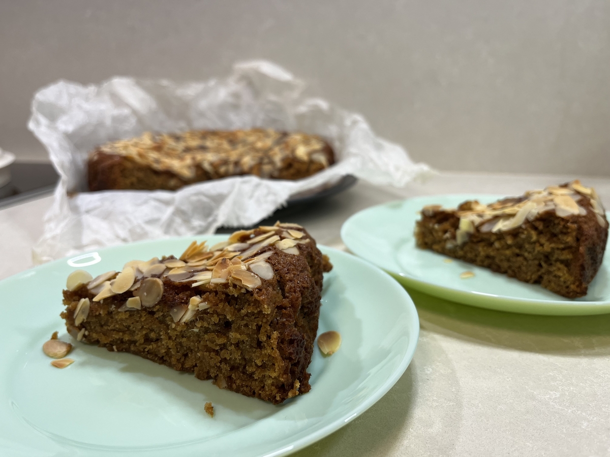 Постен бадемов кекс с портокал, без глутен