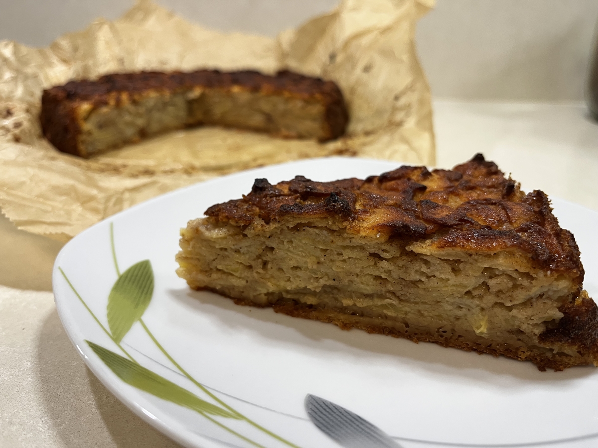 Безглутенов “невидим” сладкиш с ябълки