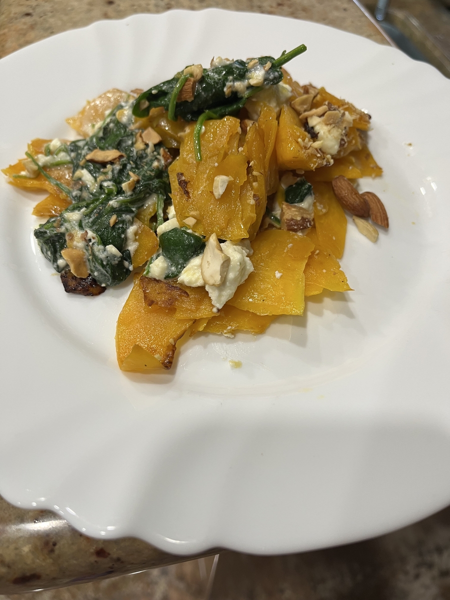 Снимка на Тиква със спанак и сирене