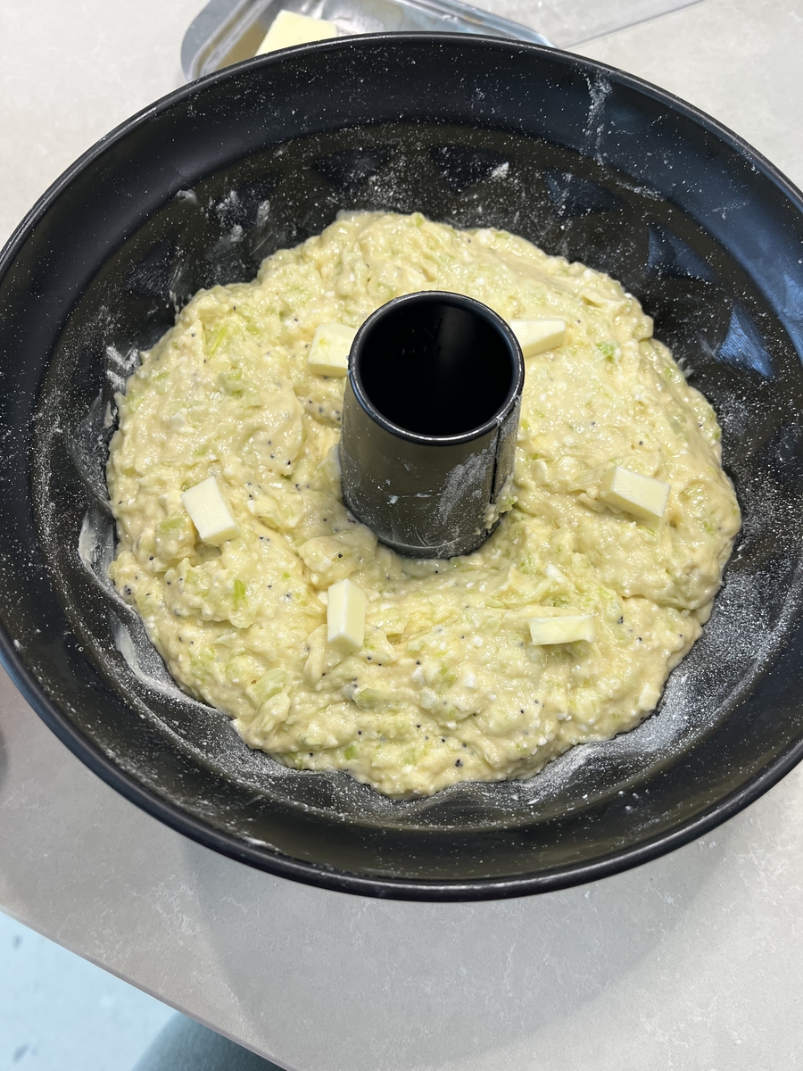 Снимка на Солен кекс с праз и сирене